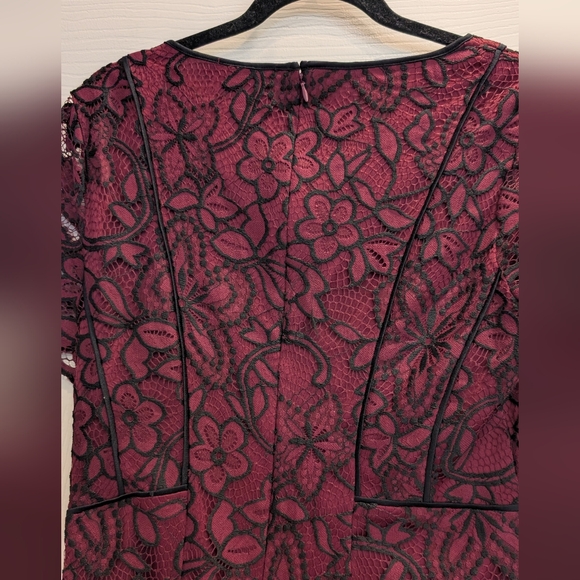 Kensie Red Lace Dress - Picture 6 of 6